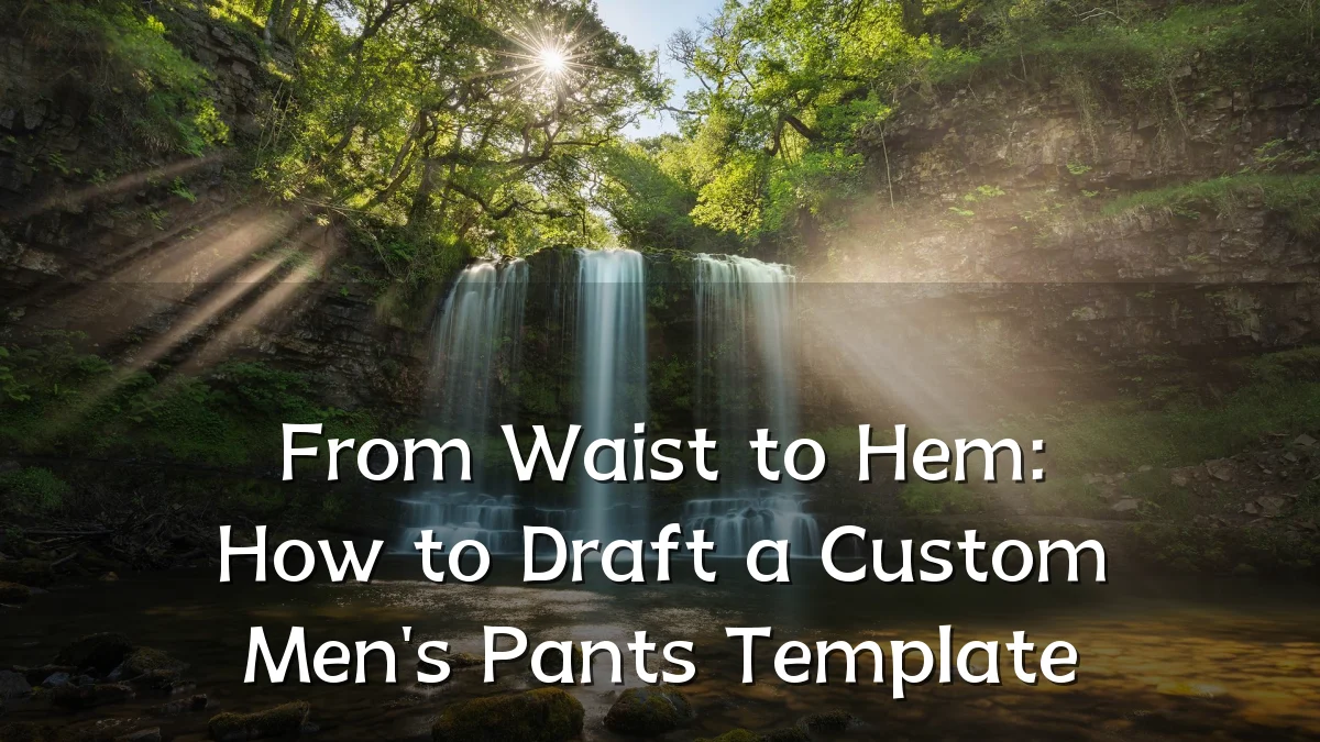 From Waist to Hem: How to Draft a Custom Men's Pants Template