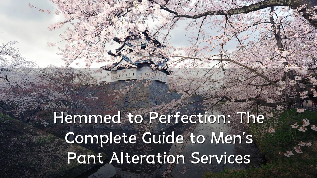 Hemmed to Perfection: The Complete Guide to Men's Pant Alteration Services