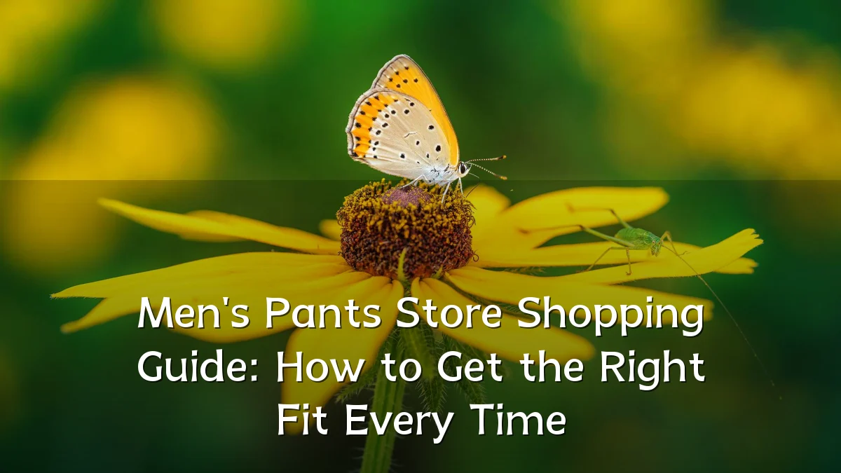 Men's Pants Store Shopping Guide: How to Get the Right Fit Every Time