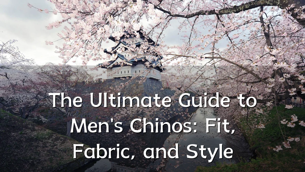 The Ultimate Guide to Men's Chinos: Fit, Fabric, and Style